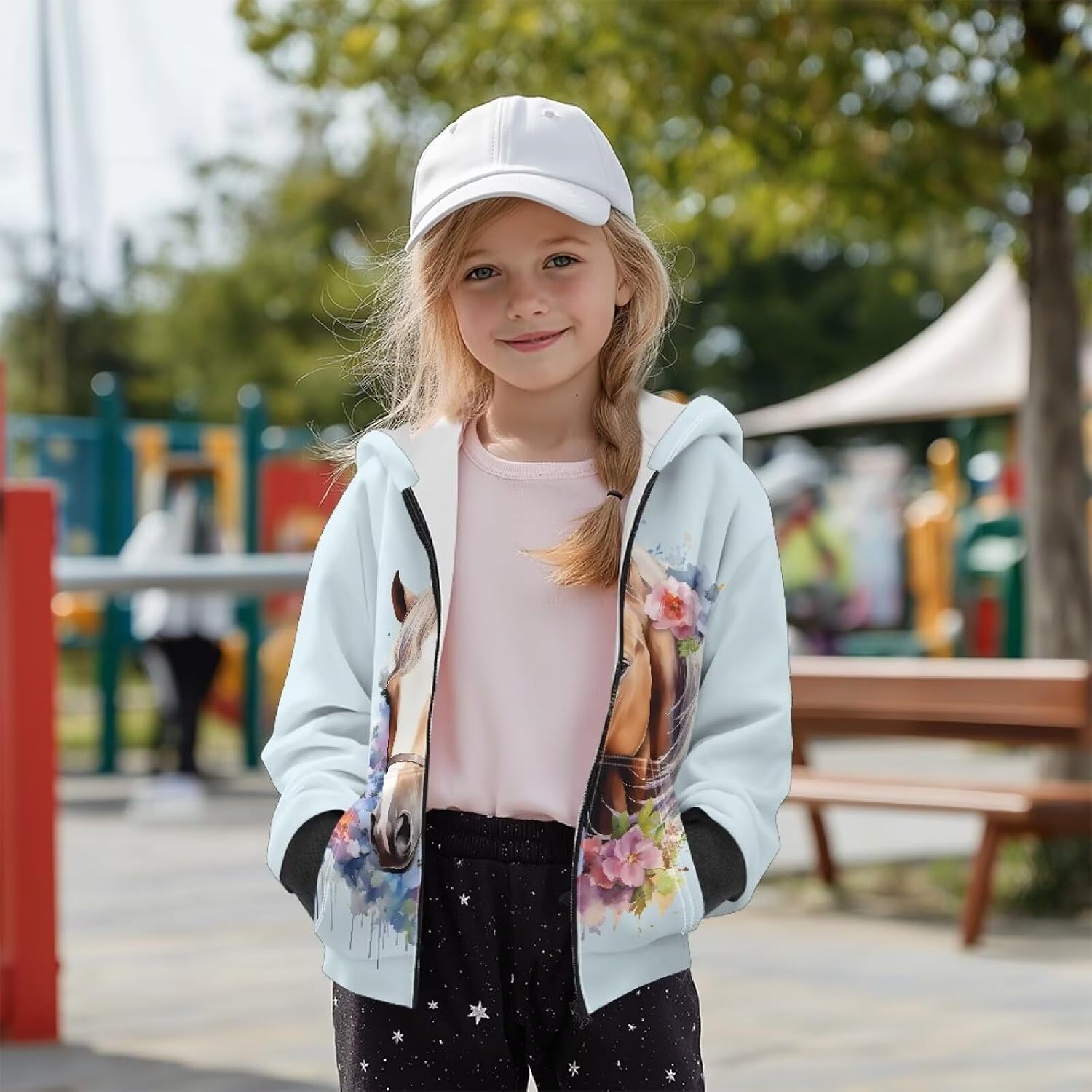 Girls and Toddlers Fleece Zip-Up Hoodie Sweatshirt Boys Girl Zip-Up Hoodies Jacket 6-14 Years Sport Sweatshirt Coat