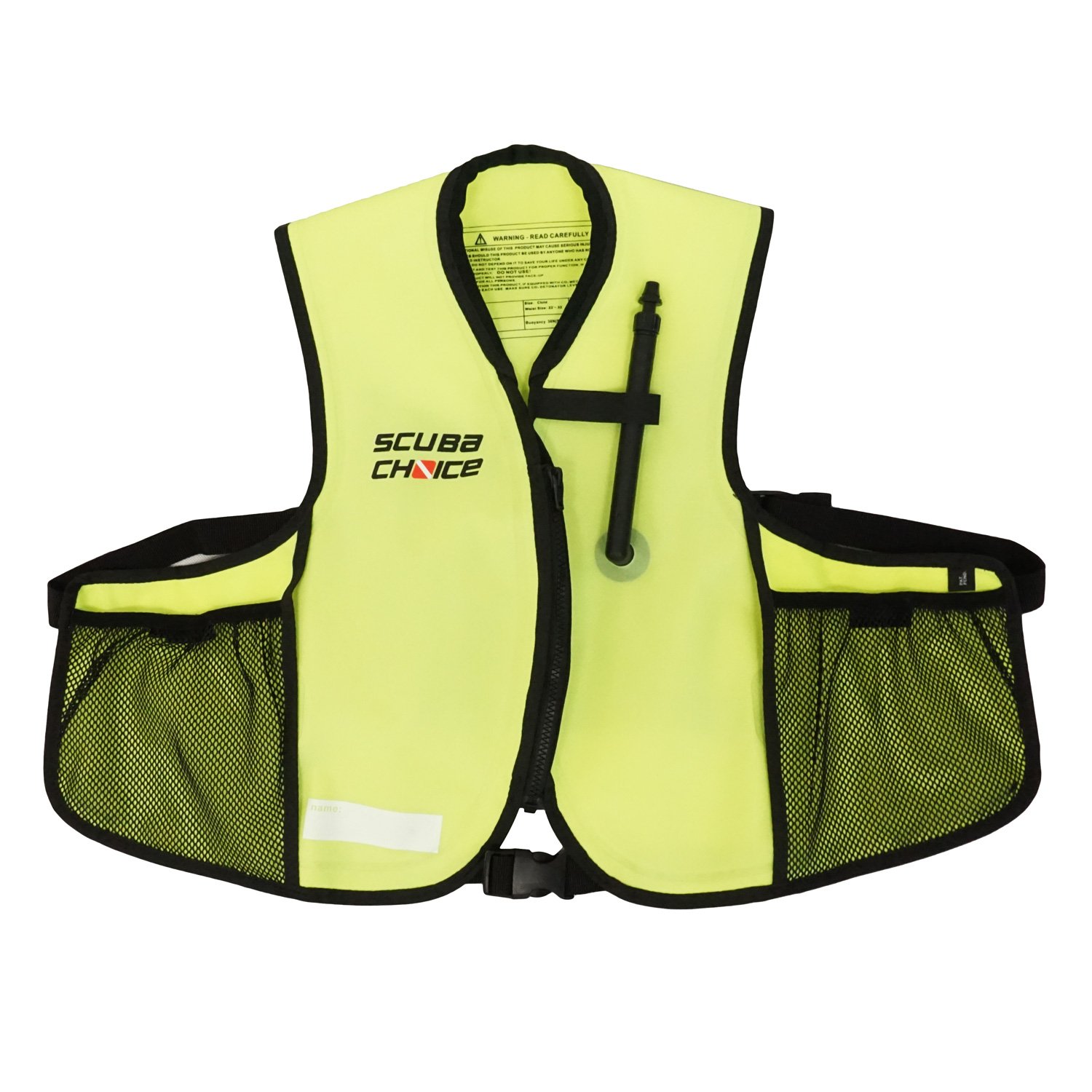 Amazon.com: Scuba Choice Youth Kids Snorkel Vest - Neon Yellow  display picture 1
