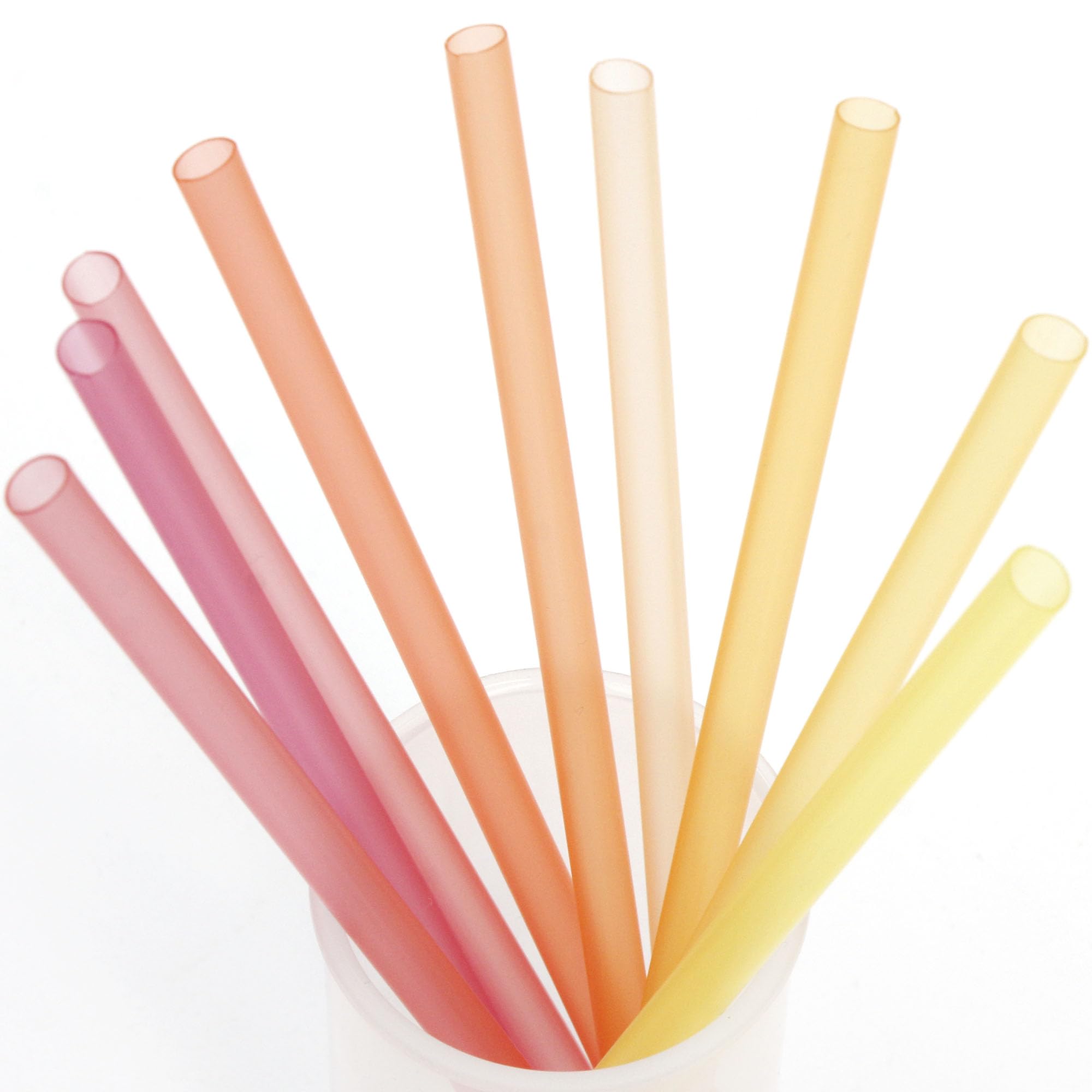 Pailles réutilisables en silicone souple rose Youngever 17,8 cm pour ne plus blesser les dents