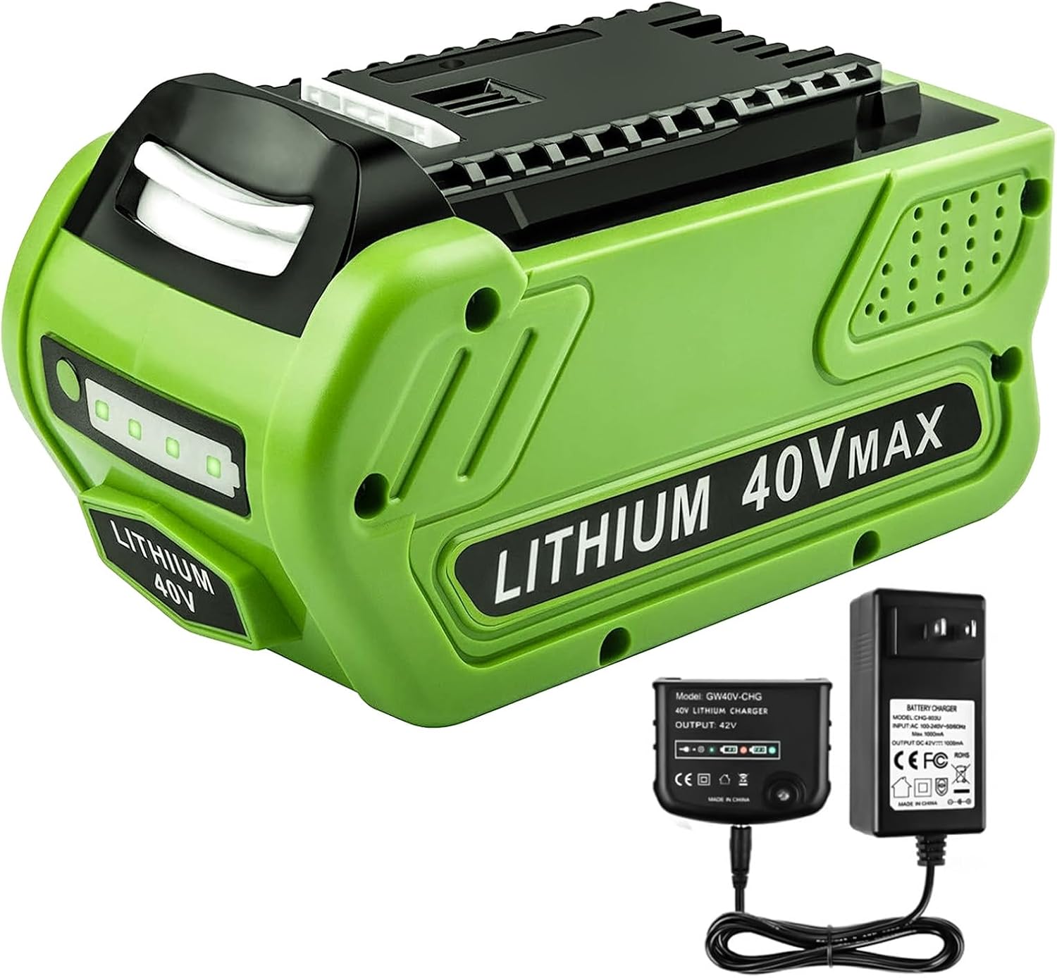Compatible with GreenWorks 40v Lithiumion Battery 29462 29662 29472