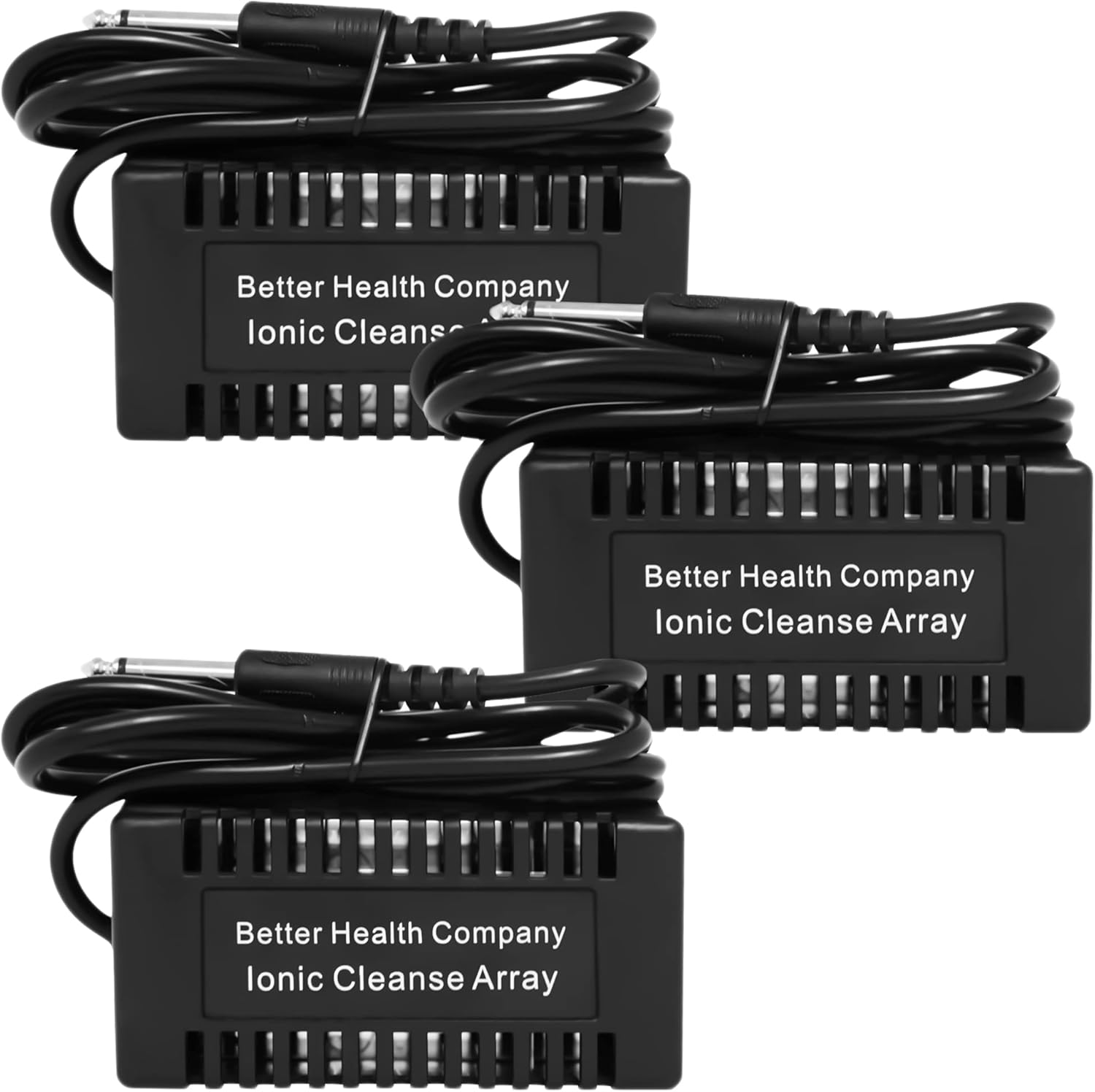 BHC Arrays for Ionic Detox Foot Bath | Rectangular Black Ionic Cleanse Detox Foot Spa Arrays | Stainless Steel Arrays for Ionic Foot Bath Detox Machine | Ion Foot Bath Detox Machine Array (Pack of 3)