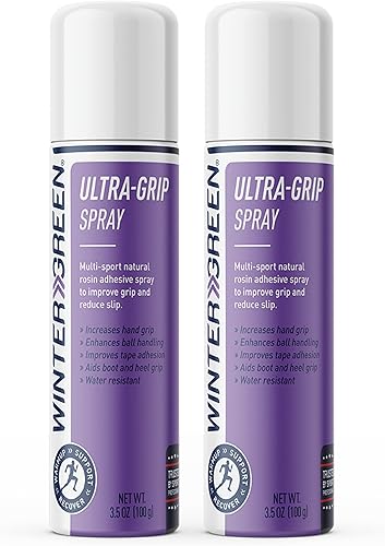 Wintergreen Spray ultra agarre (7 onzas líquidas) agarre firme para captura de fútbol, seda aérea, refuerzo de agarre de barra de tiras, mejora el