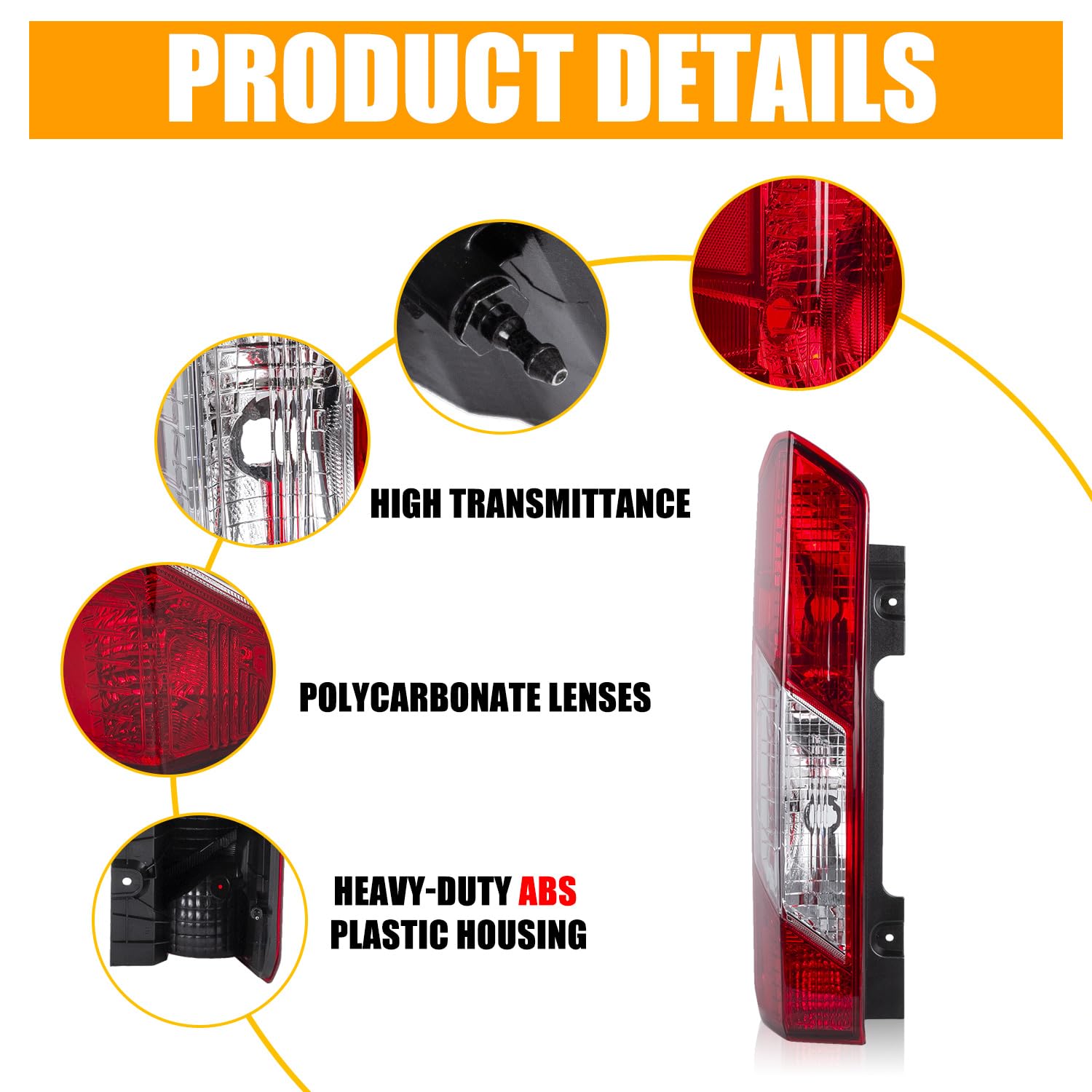 For 2015-2024 Ford Transit 150 250 350 Headlight Headlamp Passenger Right Side E - Foto 3