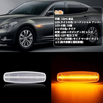 Amazon.co.jp: GemPro y51フーガ Y50 サイドマーカー