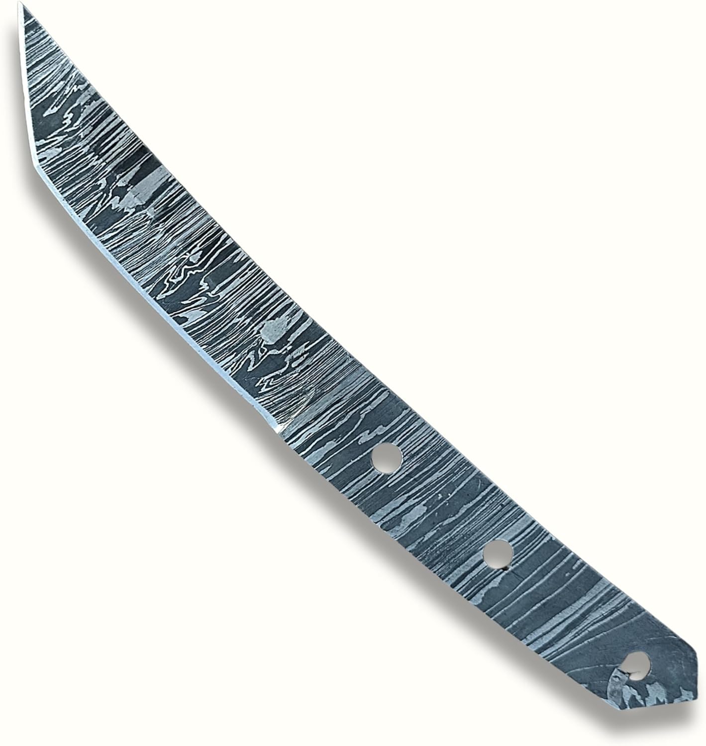 Damascus Knife Blanks for Knife Making Supplies Diy Full Tang 8 inch Damascus Tanto Knife Blade Blank 3757