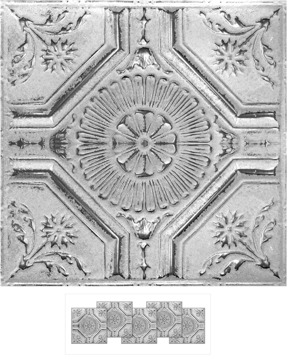American Tin Ceilings [5Pack Kit NailUp Metal Tiles in