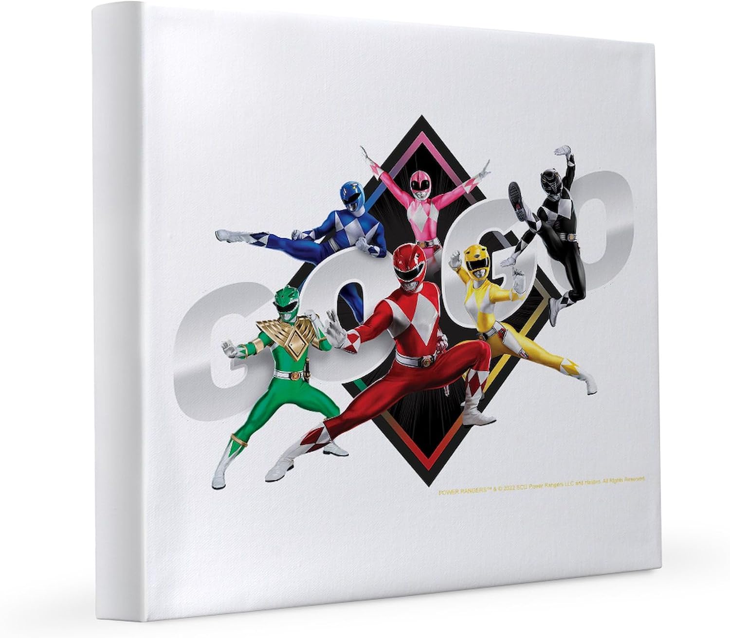 CafePress Mighty Morphin Power Rangers Go G 8x8 Canvas Print
