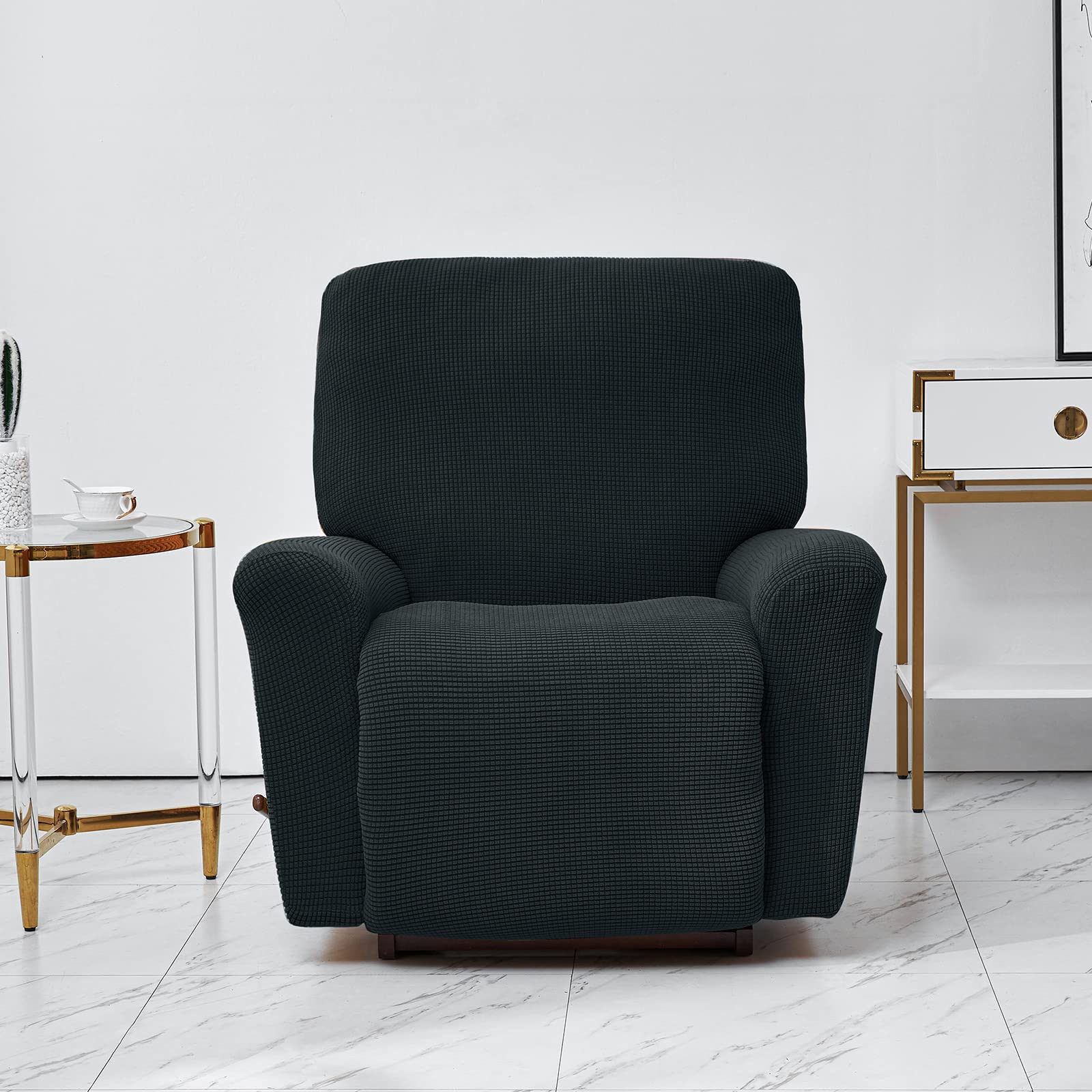 Topchances Stretch Recliner Cover, Recliner Chair Slipcovers, Couch Cover, Non-Slip Sofa Slipcover - Image 2