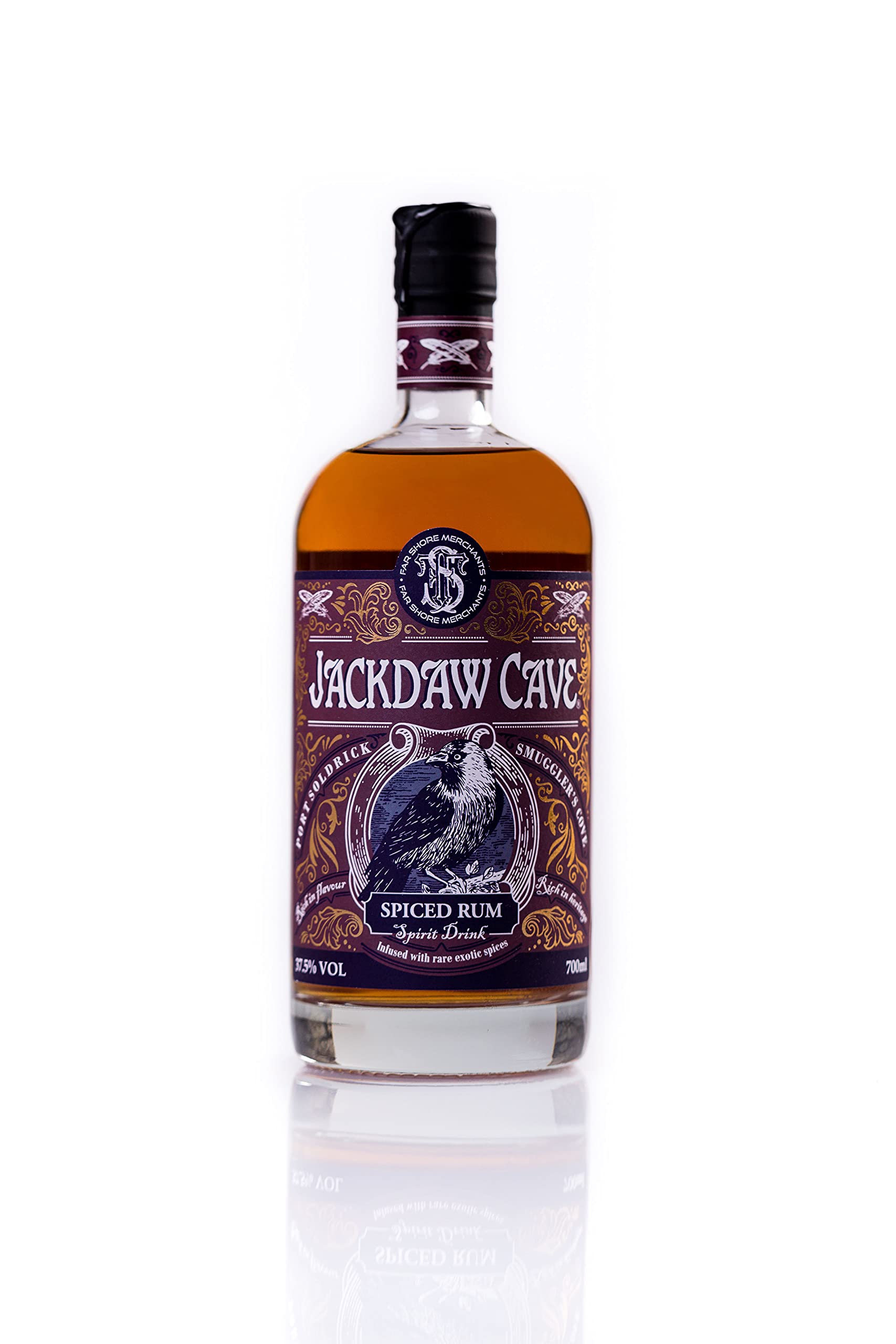 Jackdaw Cave Spiced Rum, 700ml