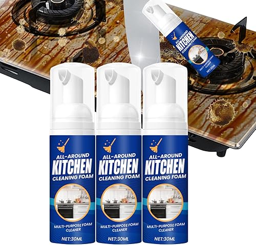 YOUPO Limpiador de espuma de cocina, spray limpiador de cocina de 1 onza líquida, espray de espuma limpiador de burbujas, limpiador de espuma