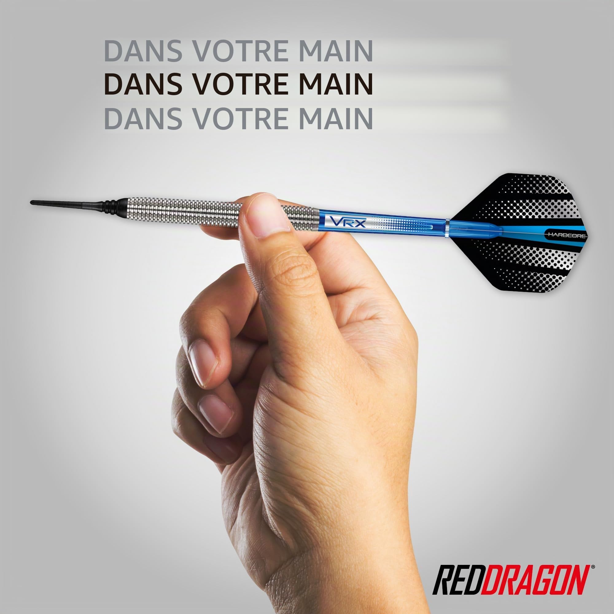 Red Dragon Defender 19g Baril 21g Poids Total Pointe Souple 90% Tungstène Jeu de fléchettes