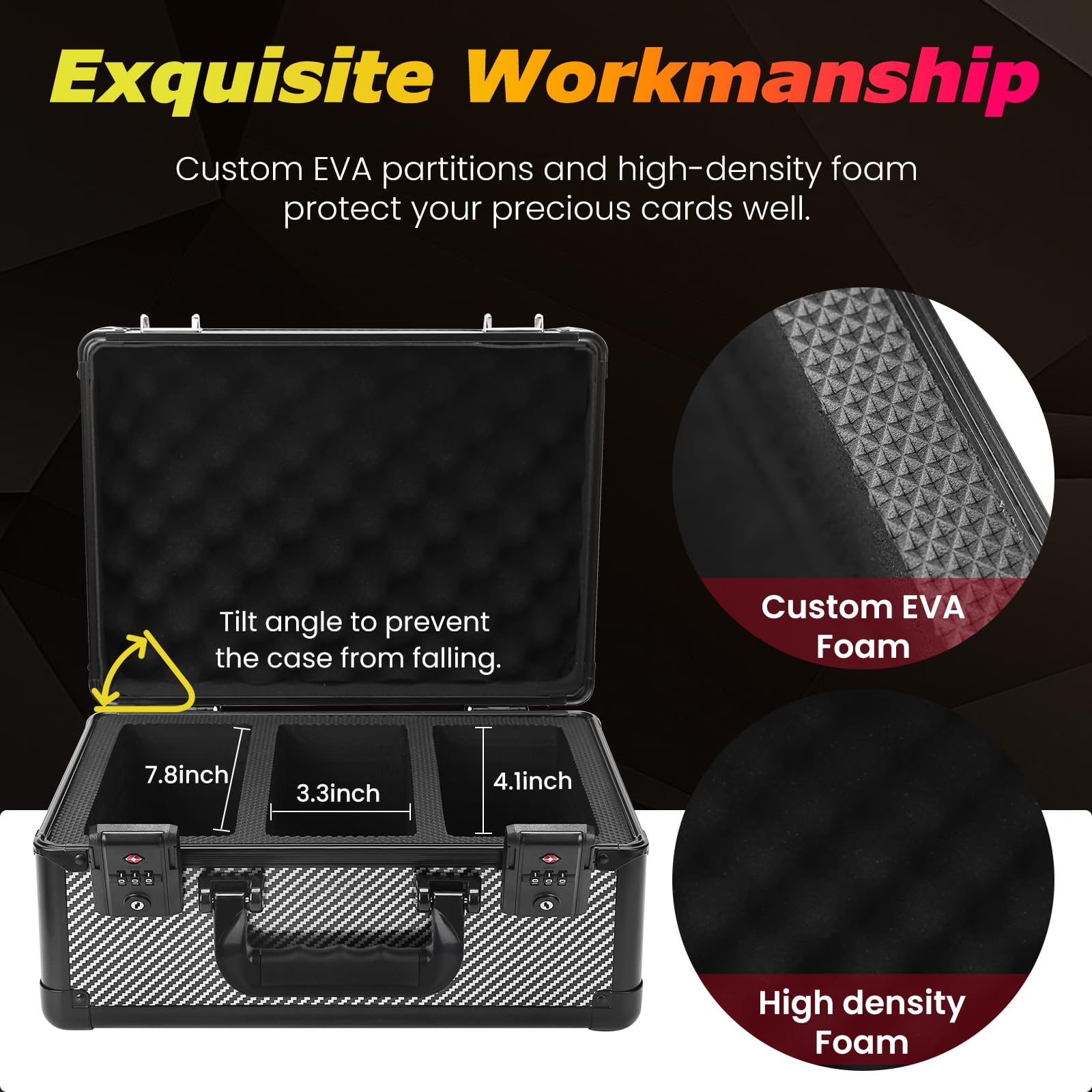 Amazon.com: ZINHO Graded Card Case Upgraded Sports Card Storage