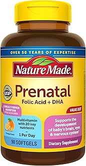 Prenatal, Multi + DHA 200 mg, Rich in Folic Acid, Iron, Iodine & Zinc Value Size 90 Softgels
