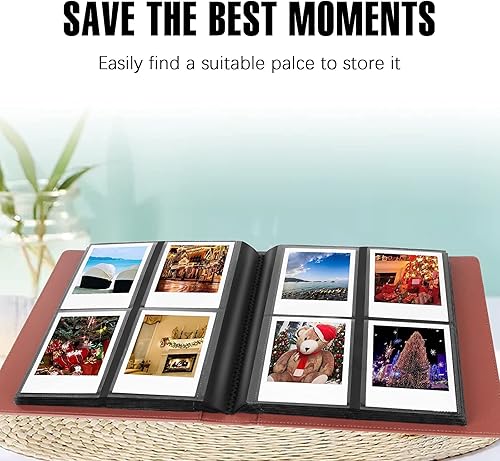 Miniatura 9 de Paquete de 2 álbumes de fotos de 192 bolsillos para cámara Fujifilm Instax Wide 300, álbum de película Polaroid 600 i-Type, álbumes de fotos extra