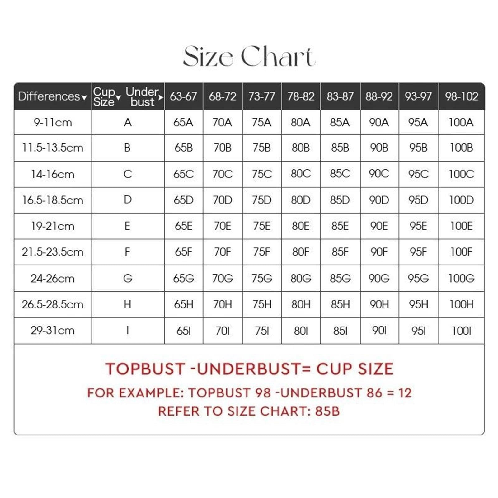 Reggiseno da Donna di Taglia Grande BK Cup