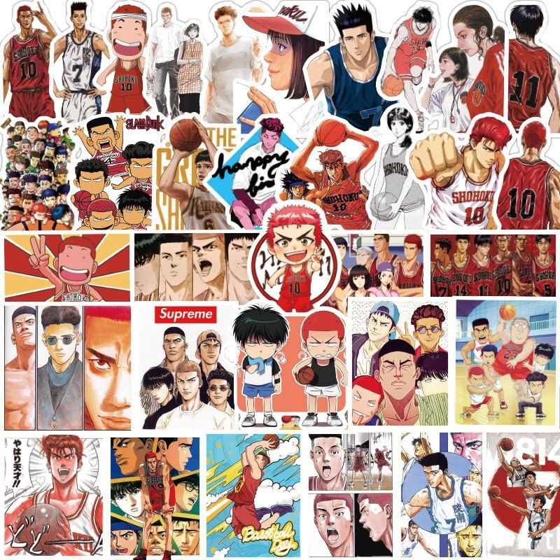 Amazon.co.jp: スラムダンク ステッカー 50枚セット Slam Dunk 流川楓