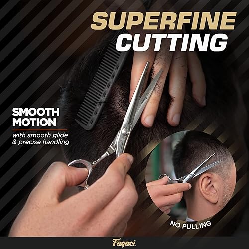 Miniatura 3 de Fagaci Cortadora de pelo profesional, tijeras de pelo y recortadora de pelo extremadamente afiladas, tijeras para el cabello, cortadoras de pelo
