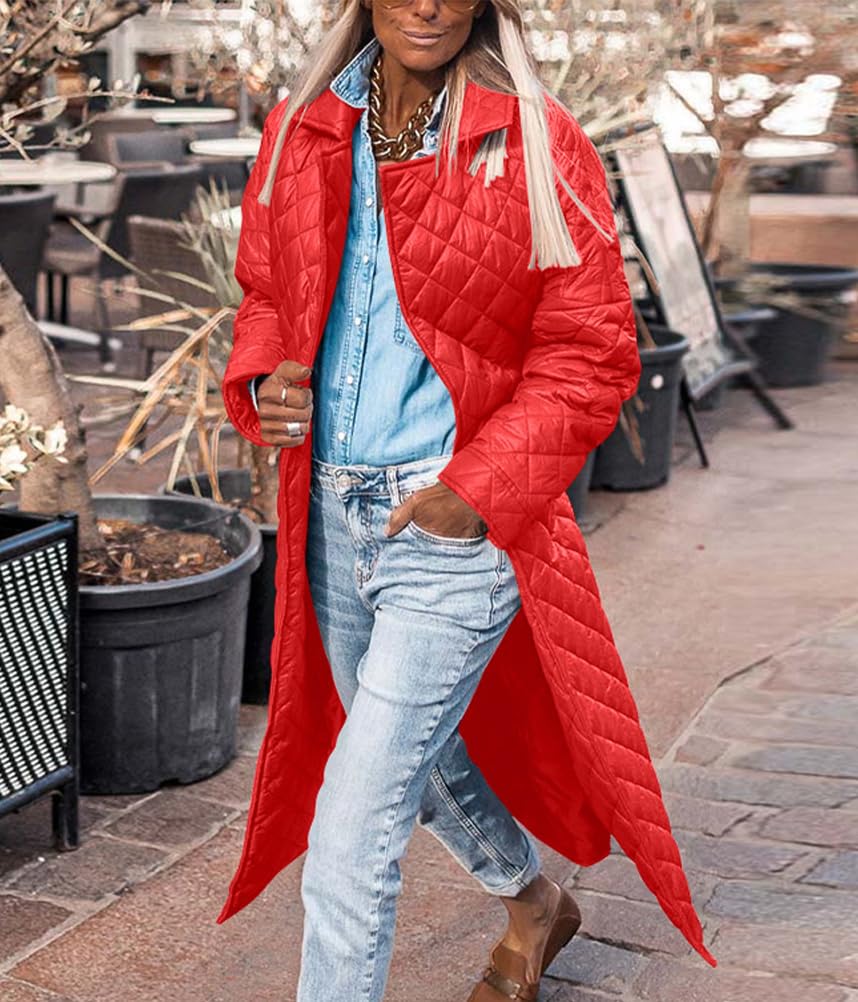 ORANDESIGNE Cappotto Donna Piumino Giacca Calda Cappotti Lungo Elegante Piumino Invernale Giubbotto Lungo con Cintura