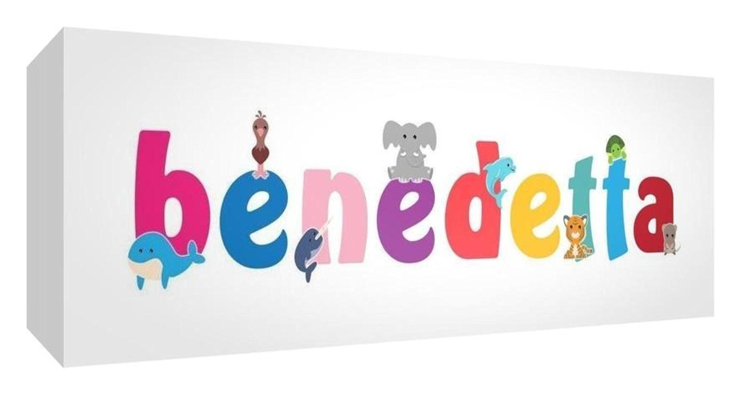 Little Helper Tela Personalizzata Con Nome Maëlys - Pannello Frontale Colorato, Formato Medio 21x59 Cm, Regalo Perfetto Per Bambina - 2