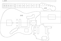 Vista 1 de Plantilla de enrutamiento de guitarra eléctrica - Jag