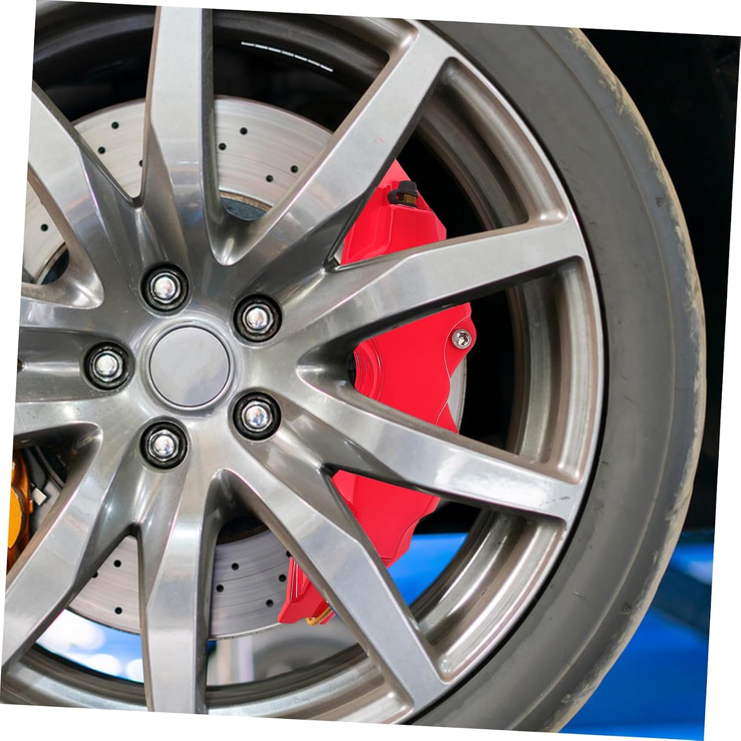 Alipis Red Brake Caliper Cover Car Detailing Wheel Accessories Car Decorations