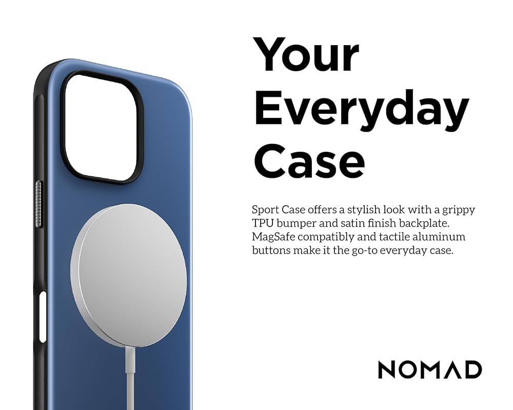 新品16Promax用NOMAD MagneticLeatherBack Magnetic Leather Back - iPhone 16 Pro Max | Rustic Brown