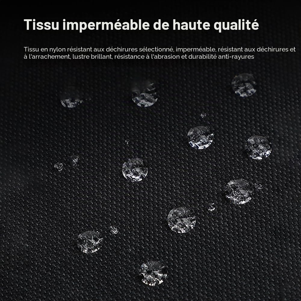 Andoer Sacoche pour appareil photo, sac à bandoulière pour appareil photo de voyage, sacoche pour appareil photo reflex imperméable et résistant aux chocs avec cloisons amovibles et bandoulière