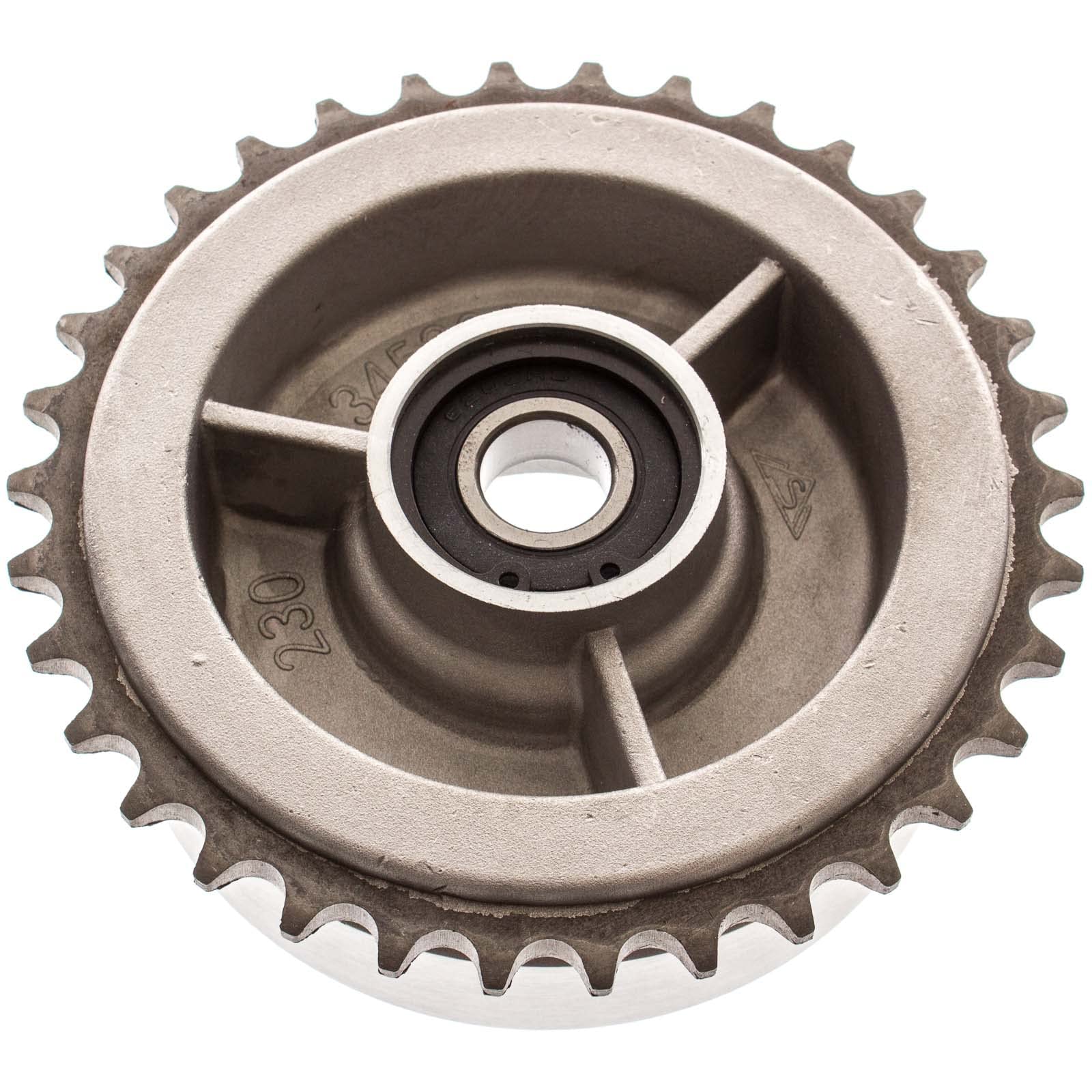 Kettenkit, Kettensatz mit Kleinteilen - Simson Mokick S51, S53, S70, S83 - Mitnehmer Z=34, Rollenkette 110 Glieder, Antriebskettenrad Z=15