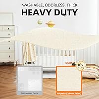 Vista 4 de Criusia 6 Pcs Drawer Organizer Clothes - 90 Cells Closet Organizers and Storage for Baby Nursery - Washable Fabric Dresser Organizer Dividers for