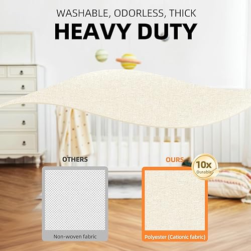 Miniatura 4 de Criusia Organizador de cajones de 6 piezas, 90 celdas, organizadores de armario y almacenamiento para el cuarto del bebé, organizador de cómoda de