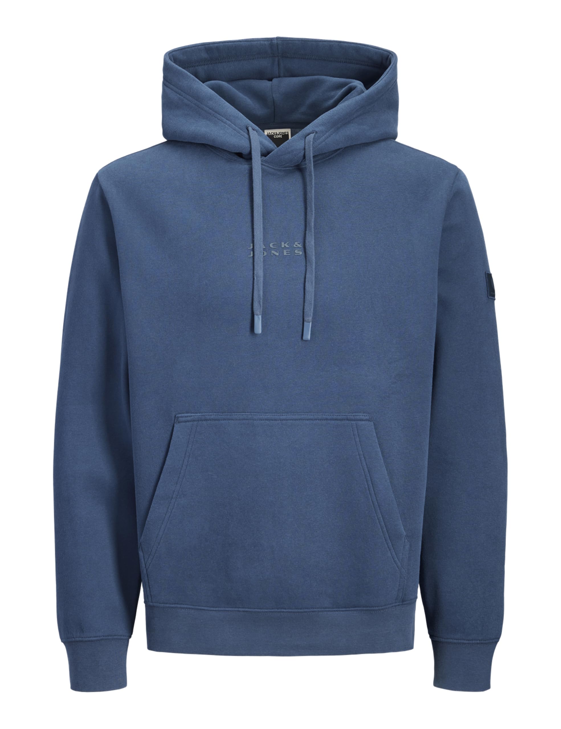 JACK & JONES Jcopoint Sweat Badge Hood Bf Pls - Plus Size, titanium, 4XL