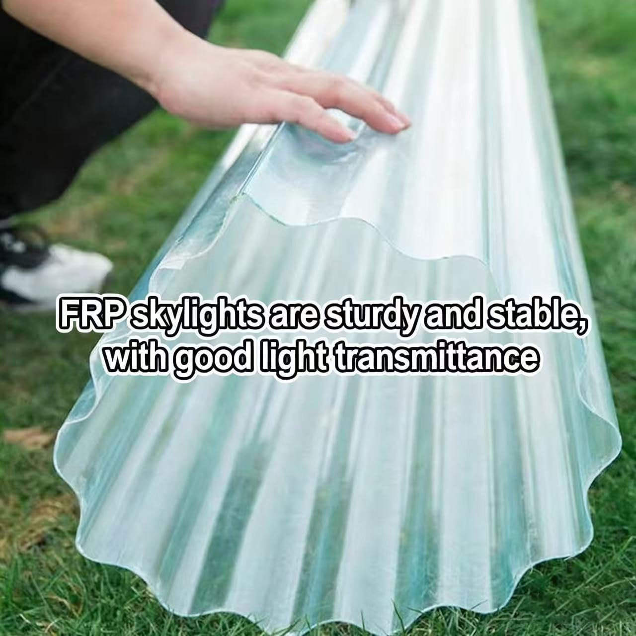 LIUNI Corrugated FRP Daylighting Plate Sheet 1.2mm Thickness Clear Roofing Panels for Shed, Greenhouse & Carport, UV Resistant, Shatterproof Rainproof(Size:4pcs,Color:0.9x1.5m/35.4x59in)