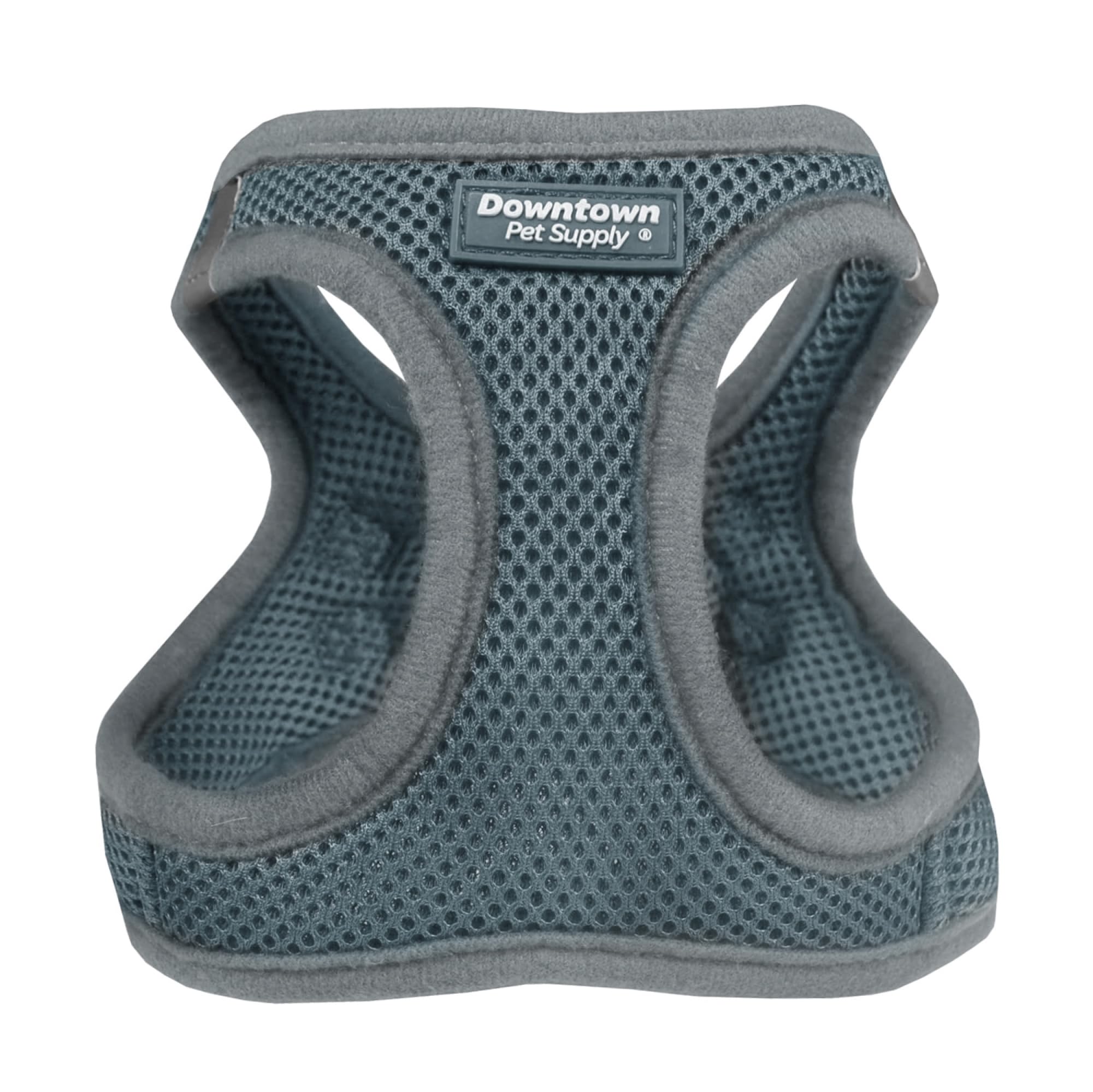 Downtown Pet SupplyStep in Dog Harness for Teacup Dogs & Cats No Pull, XX-Small, Titanium - Adjustable Harness with Padded Mesh Fabric and Reflective Trim - Buckle Strap Harness for Dogs