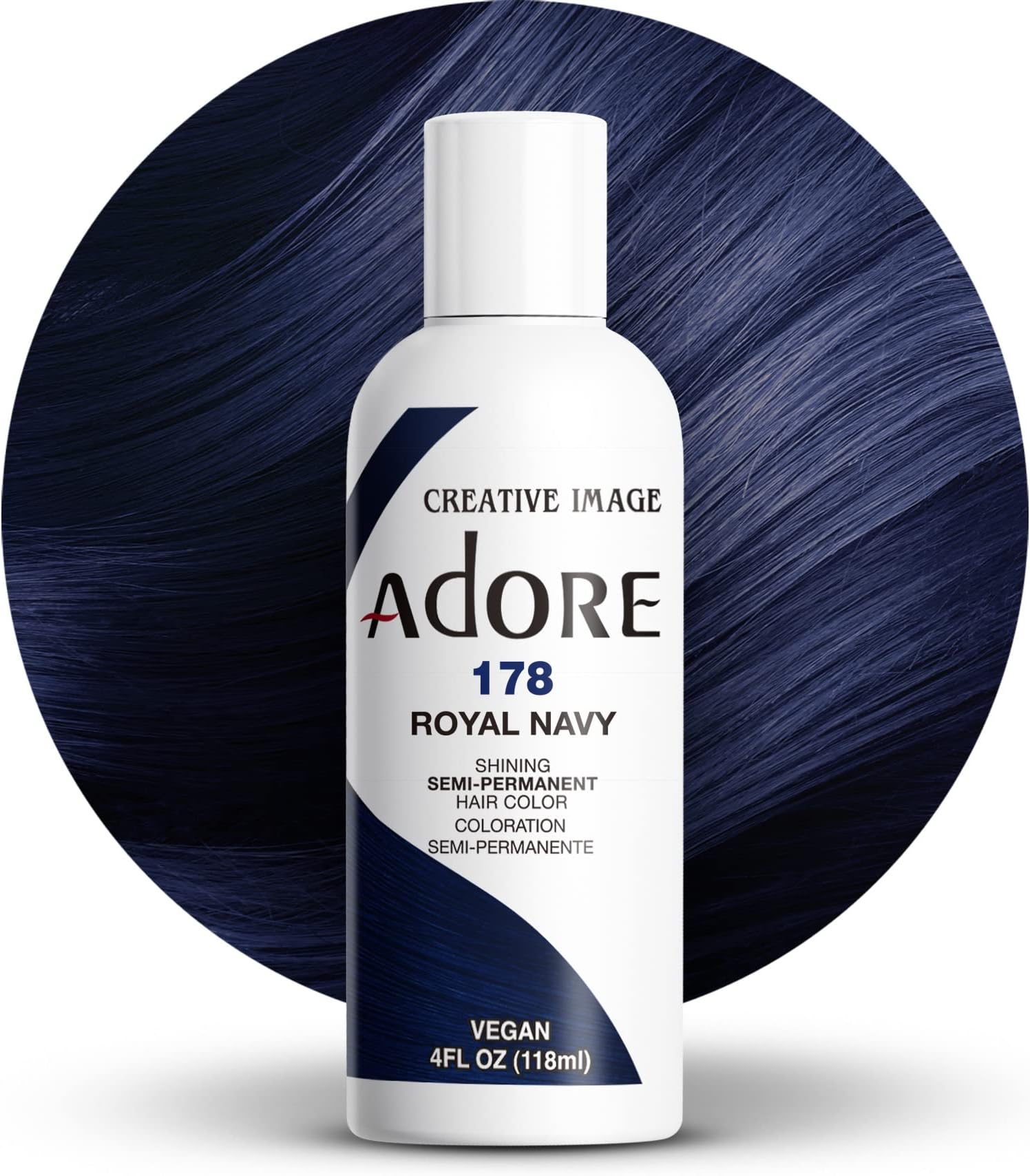Adore Creative Image Semi-permanent Hair Color #178 Royal Navy by Adore