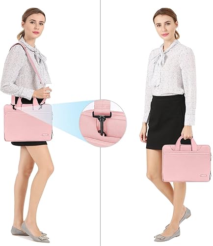 Miniatura 91 de MOSISO - Bolsa de hombro con protección de 360° para MacBook Air/Pro, laptop de 13-13.3 pulgadas, MacBook Pro 14 2023-2021 A2779 M2 A2442 M1, funda