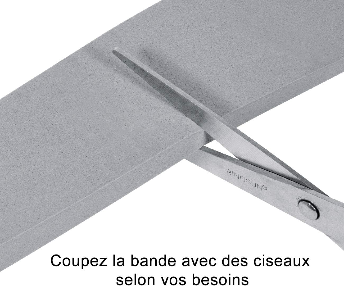 Fowong Weather Stripping 50mm(W) x 10mm(T) x 2M(L) Adhesive Foam Tape