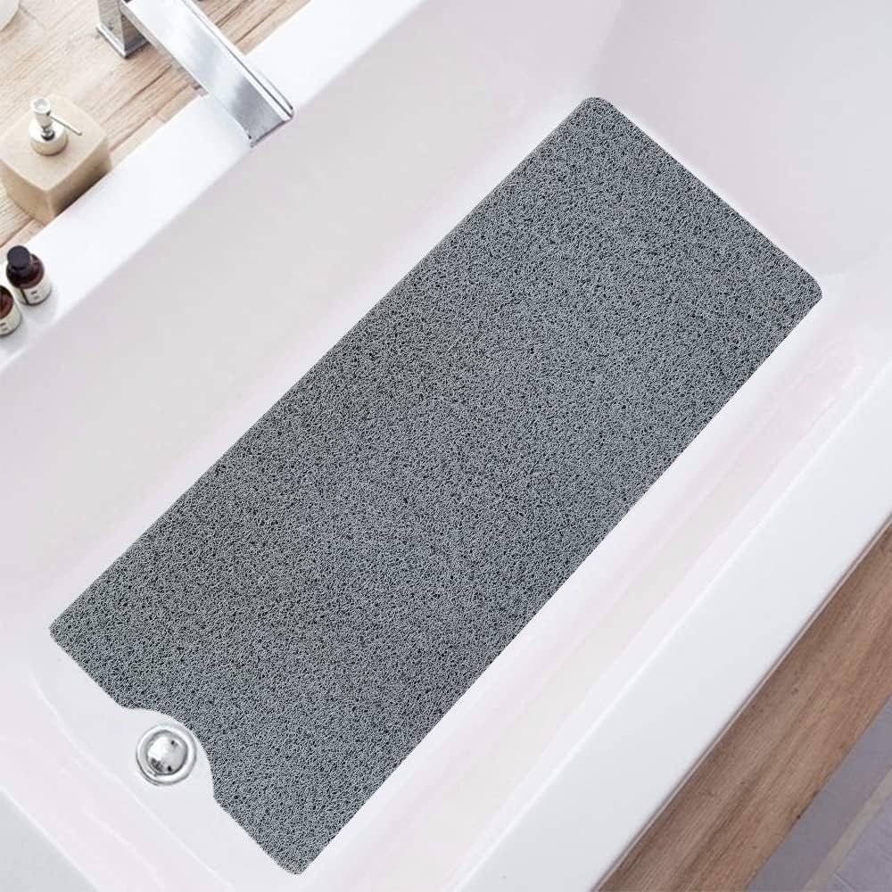 ATHRZ Loofah Shower Mat for Inside Shower Non Slip Anti Mould PVC Bath