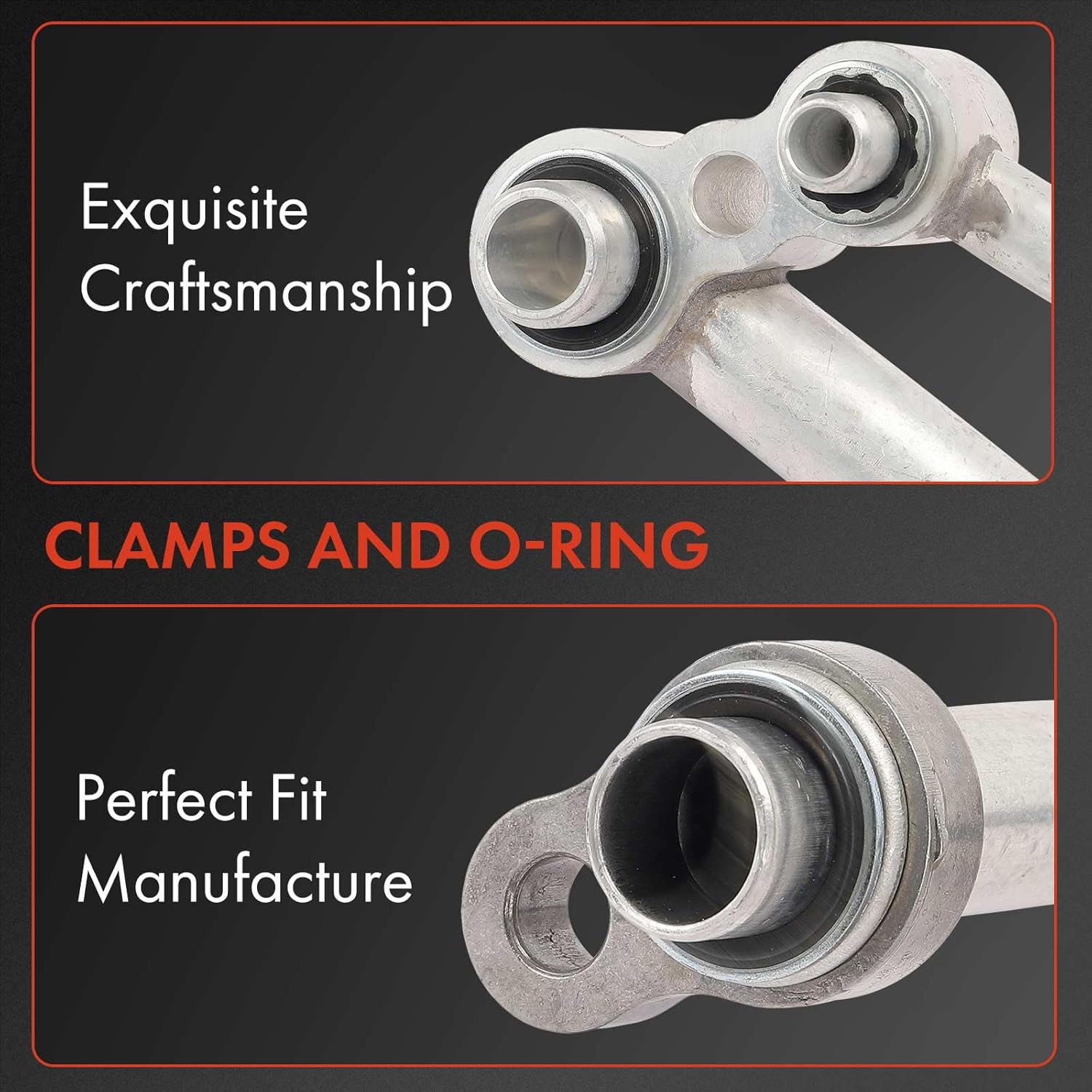 A-Premium A/C Suction Hose & Discharge Line Hose Assembly Compatible with Cadillac SRX 2010-2016 & Saab 9-4X 2011, 3.0L 3.6L