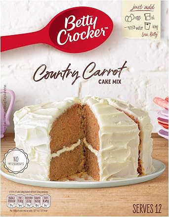 Betty Crocker Country Carrot Cake Mix 425g (Pack of 6)
