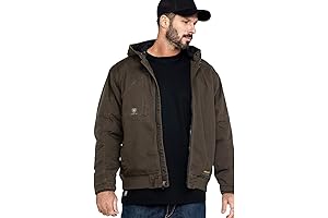 chamarras ariat de hombre - Men's Rebar Washed Duracanvas Insulated Jacket