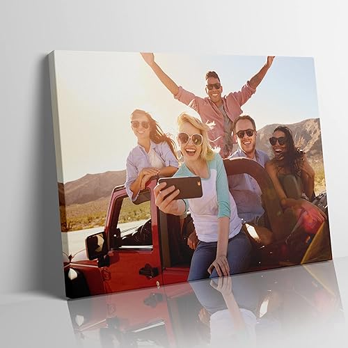 Chexin Impresiones en lienzo personalizadas con tus fotos, marco, carteles, arte de pared para estética, sala de estar, boda, bebé, mascota, imagen