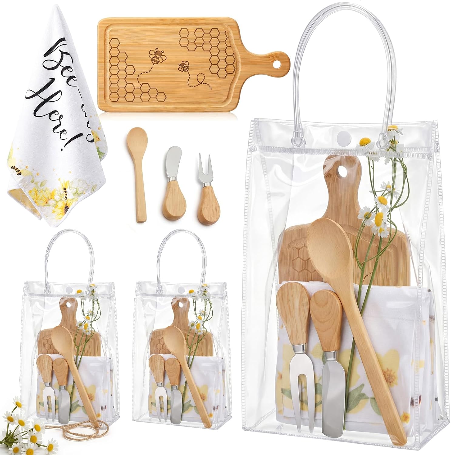 Nuenen 1 Set Baby Shower Game Prizes Bee Mini Charcuterie Board, Rectangle