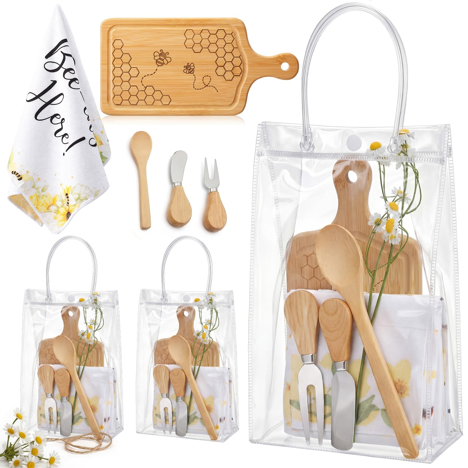 Bee Charcuterie Board Set - Baby Shower Prizes -8 Bee Charcuterie Board Set - Baby Shower Prizes -8