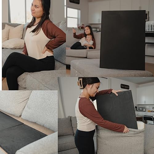 Miniatura 5 de XCEL Paquete de 3 cojines de sofá de 27 x 20 x 1 pulgadas, soporte de cojín de silla, soporte de asiento para interiores y exteriores, grandes