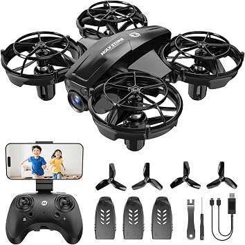 Holy Stone Drone with Camera, Less Than 3.5 oz 100 g, No License, Small Drone, 1080P FPV Storage Case Included, Indoor/Outdoor, Light Flow Sensor, Trajectory Flight, Camera Angle Adjustment, Gift