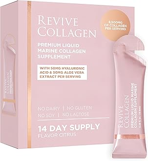 Premium — Hydrolyzed Marine Collagen Drink for Women, 8,500MG, with Hyaluronic Acid, Aloe Vera Juice, Supports Skin Wellness & Hydration, Hair & Skin, Lemon & Lime Flavour — 14 Sachets