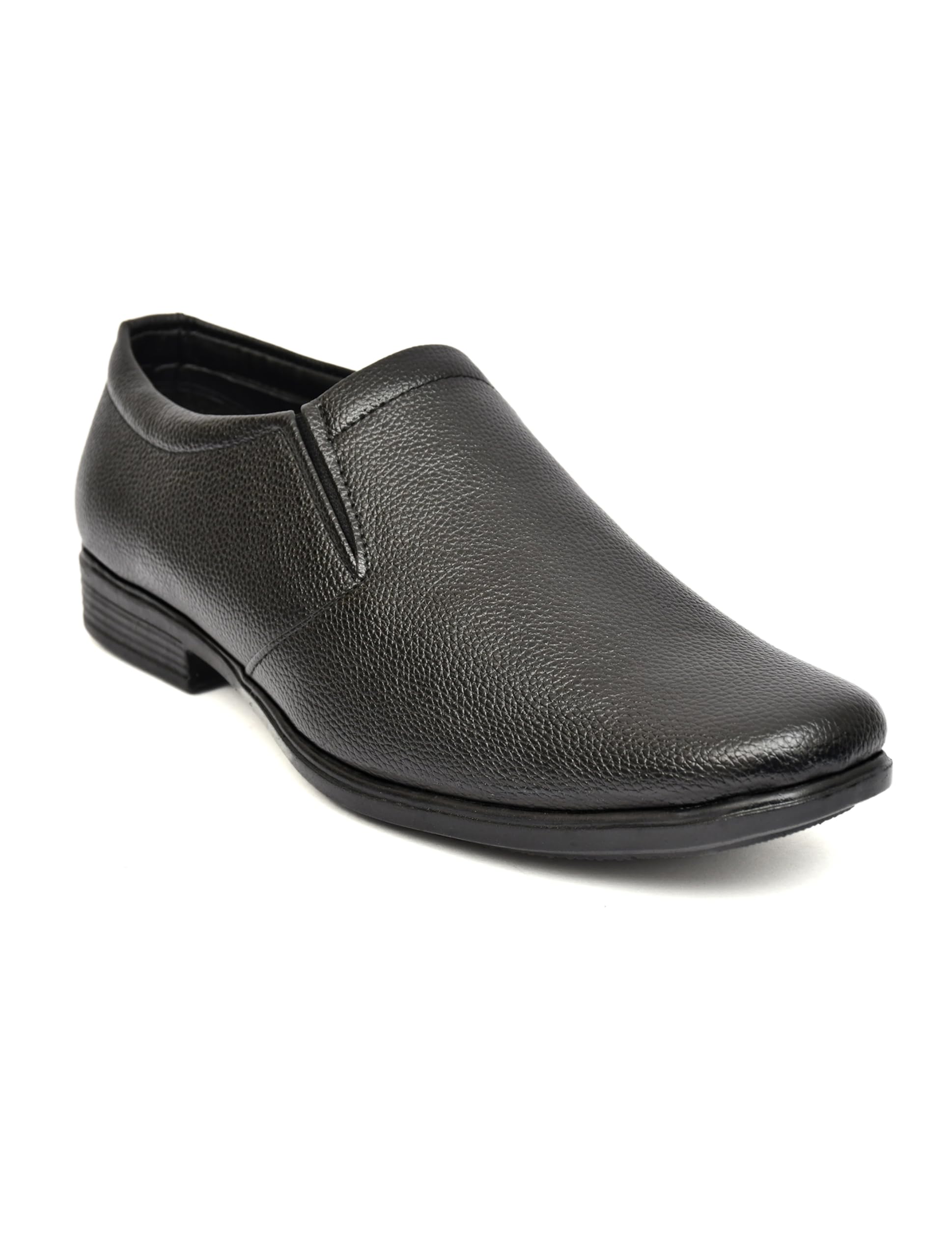 Men's Black Formal Slip-On Shoes | Premium Synthetic Leather Office Wear Shoes | Lightweight Comfortable Business & Wedding Dress Shoes for Men-picture-35