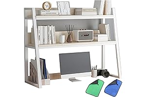 Top of Desk Bookshelf, Desktop Storage Shelf