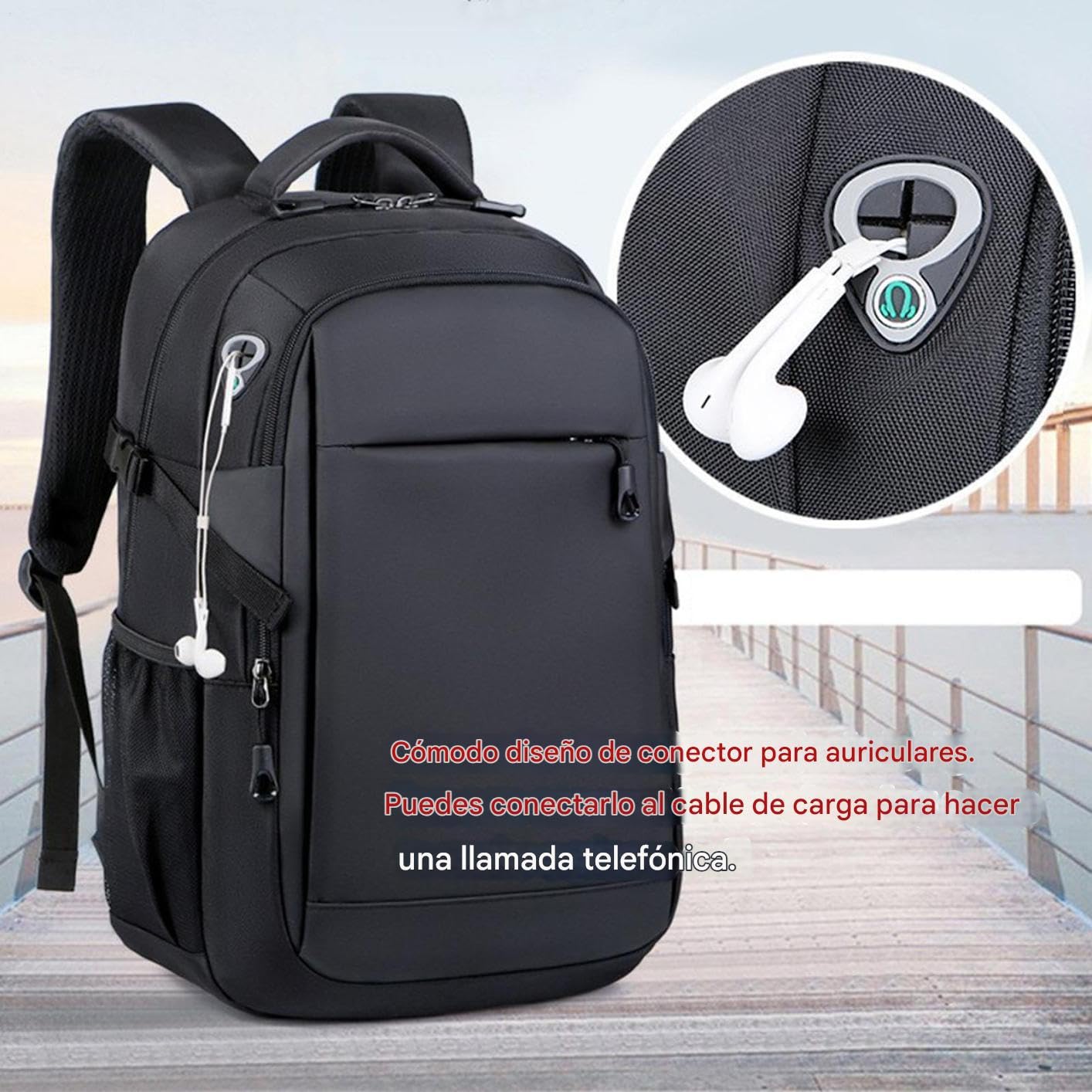 Genérico Zaino per computer portatile, borsa da viaggio di grande capacità | Zaino universitario traspirante per studenti universitari, insegnanti, autonomi, fotografi e attività all'aria aperta