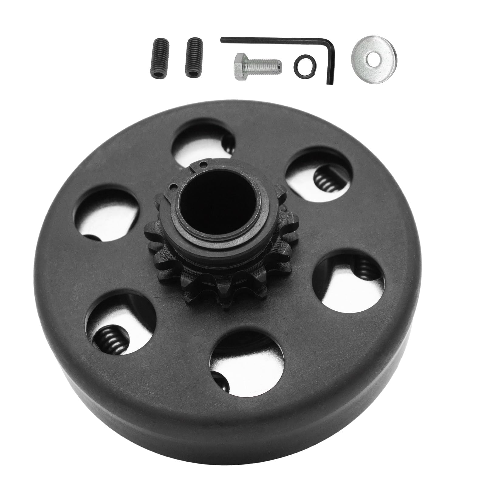 Embrague centrífugo de 3/4 pulgadas de diámetro de 12 dientes para cadena #35, perfecto para motores Predator 212, Honda GC GX y la mayoría de motores pequeños de 2 a 6.5 HP. Apto para MiniBike, Go